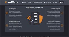 Desktop Screenshot of hostmaze.com