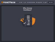 Tablet Screenshot of hostmaze.com